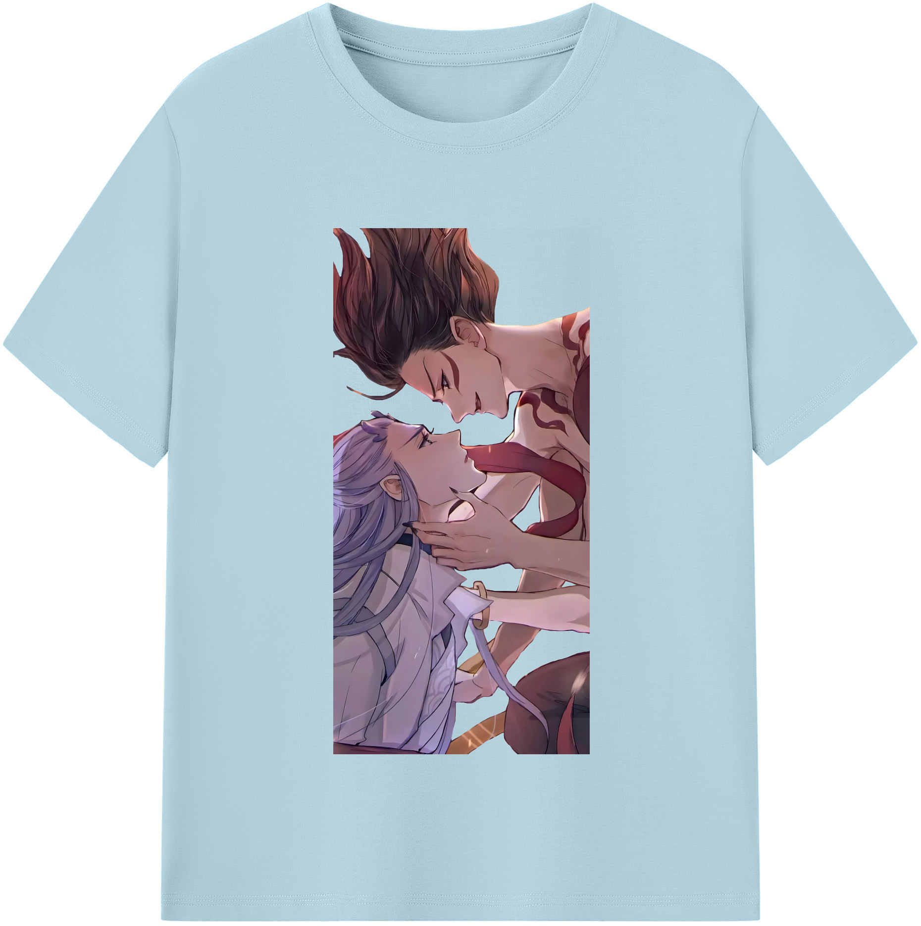 （画像用） Ne Zha 2 ナタ 魔童の大暴れ 綿100％半袖Tシャツ（フロントプリント）